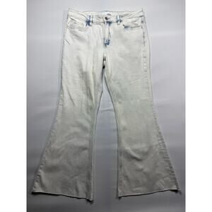 NWT Vervet Women's Alison Mid Rise Crop Flare Denim Jeans - Size 30 (32x26.5)